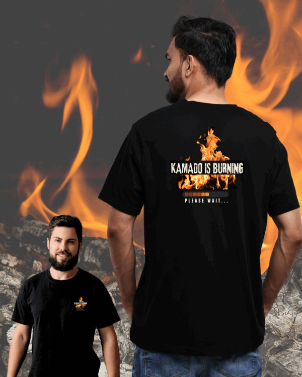 Kamado is burning bbq shirt